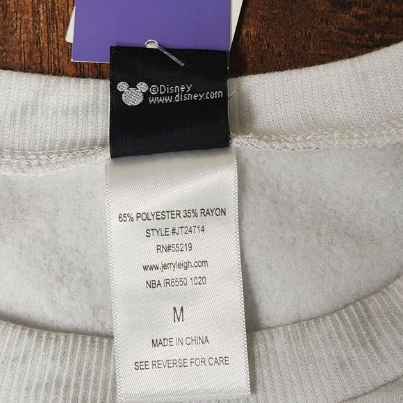 Mickey Mouse Sweatshirt Size M Womens Cropped Disneyland Pullover Medium - Picture 6 of 8